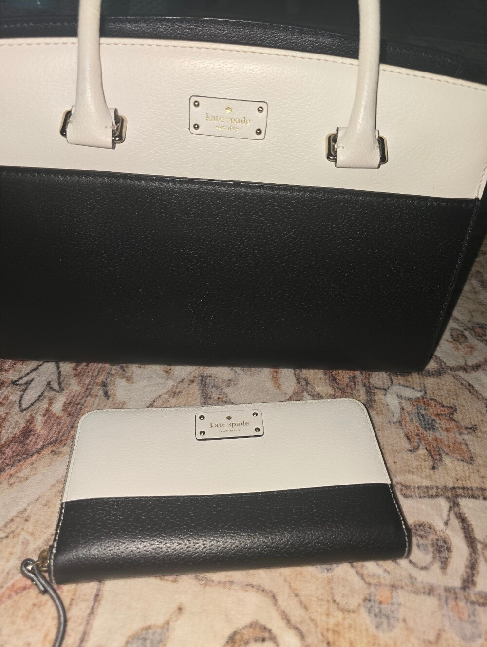 Kate Spade Grove Street Caley Colorblock Satchel with Matching Wallet